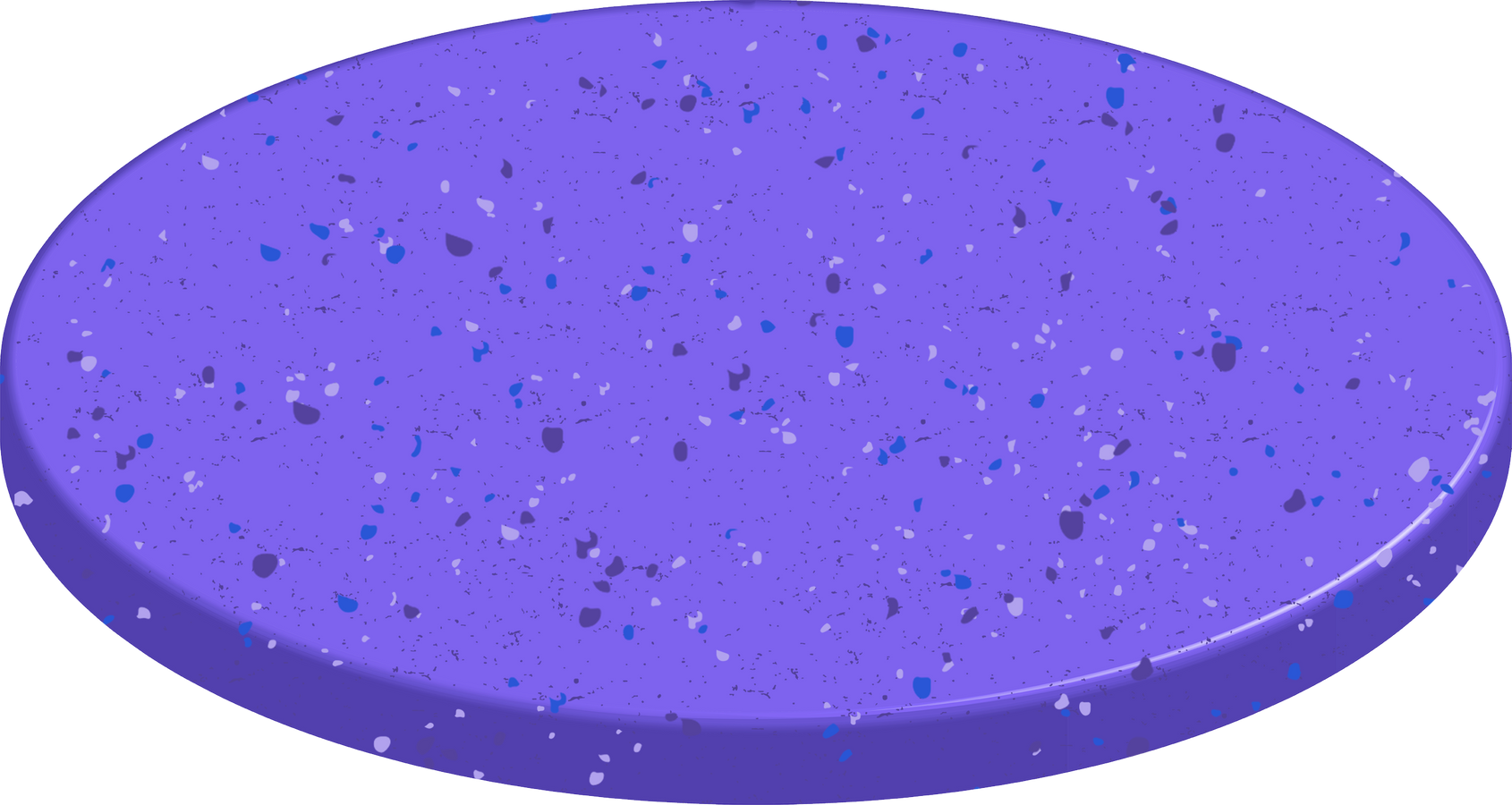 3D Speckled Flowchart Start Symbol